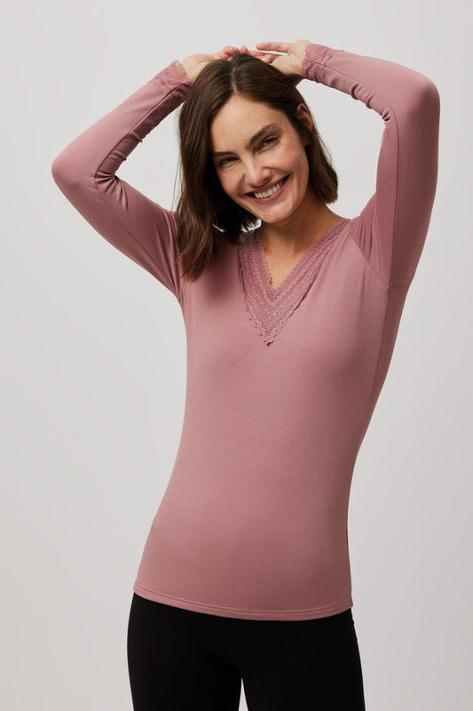 CAMISETA MUJER TÉRMICA CUELLO PICO YSABEL MORA