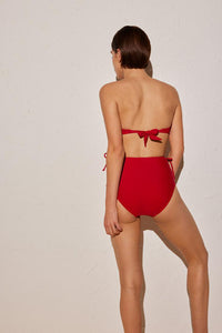 Bikini bandeau push-up con braga de corte retro copa C YSABEL MORA