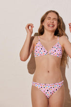 Cargar imagen en el visor de la galería, Top bikini niña-teen COMBINABLE estampado esferas YSABEL MORA