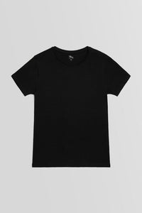 camiseta interior hombre negra algodón manga corta ysabel mora