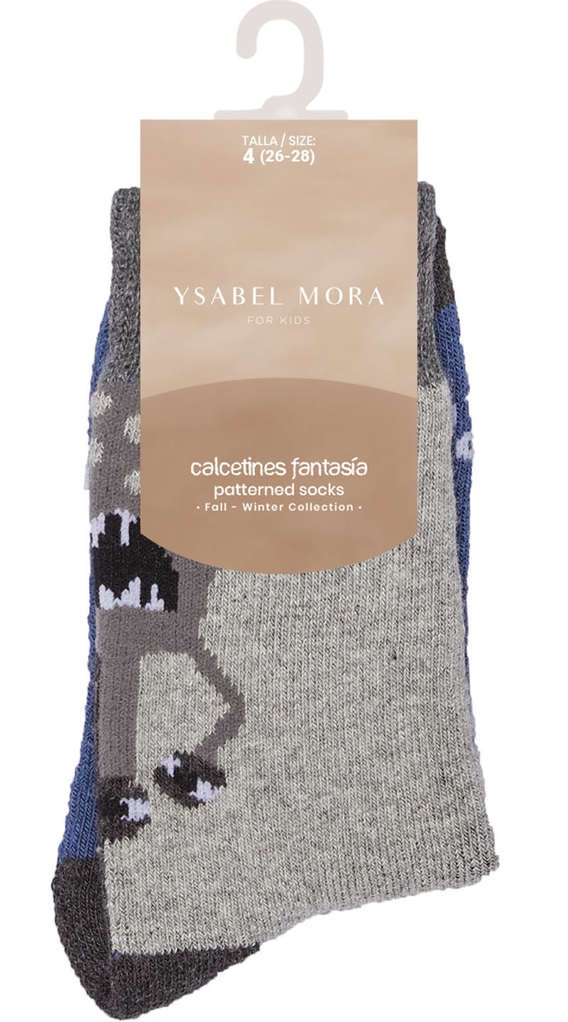 Calcetín niño TÉRMICO de algodón estampado YSABEL MORA