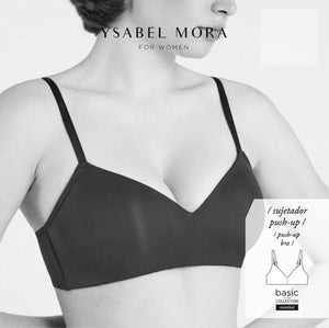 SUJETADOR SIN AROS CON PUSH UP YSABEL MORA