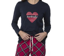 Cargar imagen en el visor de la galería, Pijama mujer de algodón estampado Cupcakes o Corazón LOVABLE (Dos modelos)