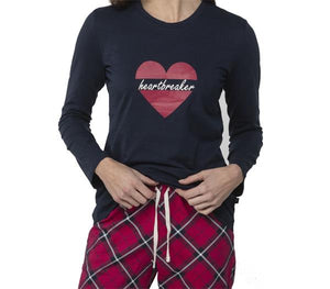 Pijama mujer de algodón estampado Cupcakes o Corazón LOVABLE (Dos modelos)