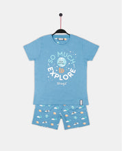 Cargar imagen en el visor de la galería, Pijama de niño algodón Mr. Wonderful &quot;So much to explore&quot;