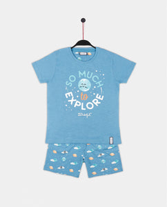 Pijama de niño algodón Mr. Wonderful "So much to explore"